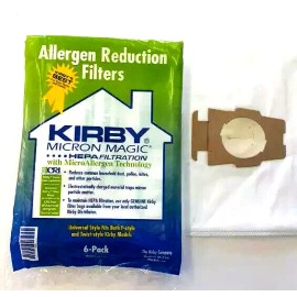 Kirby 6 Universal HEPA Cloth Bags for Kirby Vacuum F Style Avalir Sentria