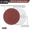 LEONTOOL Sanding Discs 3 Inches 40 Grit Hook and Loop
