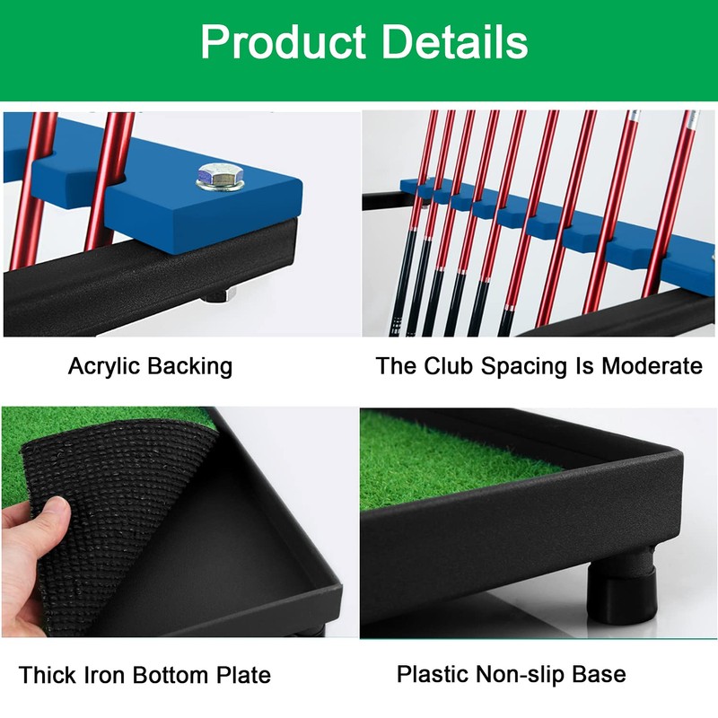 Nisorpa Golf Club Organizer Rack Golf Club Display Stand Rack
