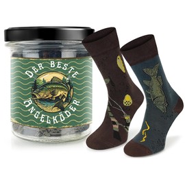 SKIETY - Unisex Socks for Men and Women - Gift Idea Drole - High Socks Made of 70% Cotton - Funny Socks - Gifts for Men and Women, fishing lures