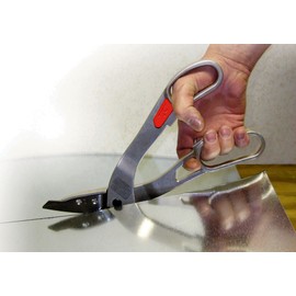 Midwest Tool & Cutlery MagSnips Replaceable Blade Snip - Left Cut Offset Vinyl Siding Cutting Sheers with 3.5" Cut Length & Magnesium Handles - MWT-2210