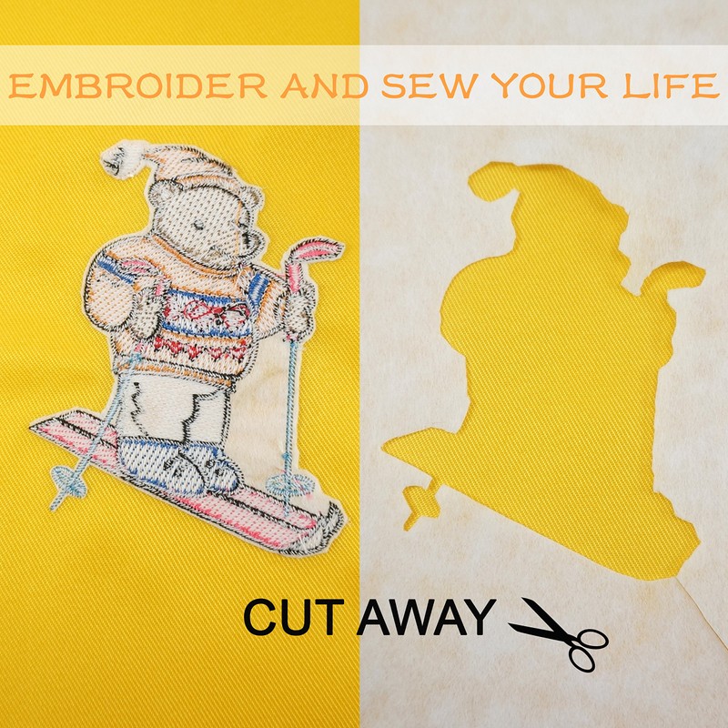 New brothread Cut Away Machine Embroidery Stabilizer Backing 10"x12" (25cmx30cm)