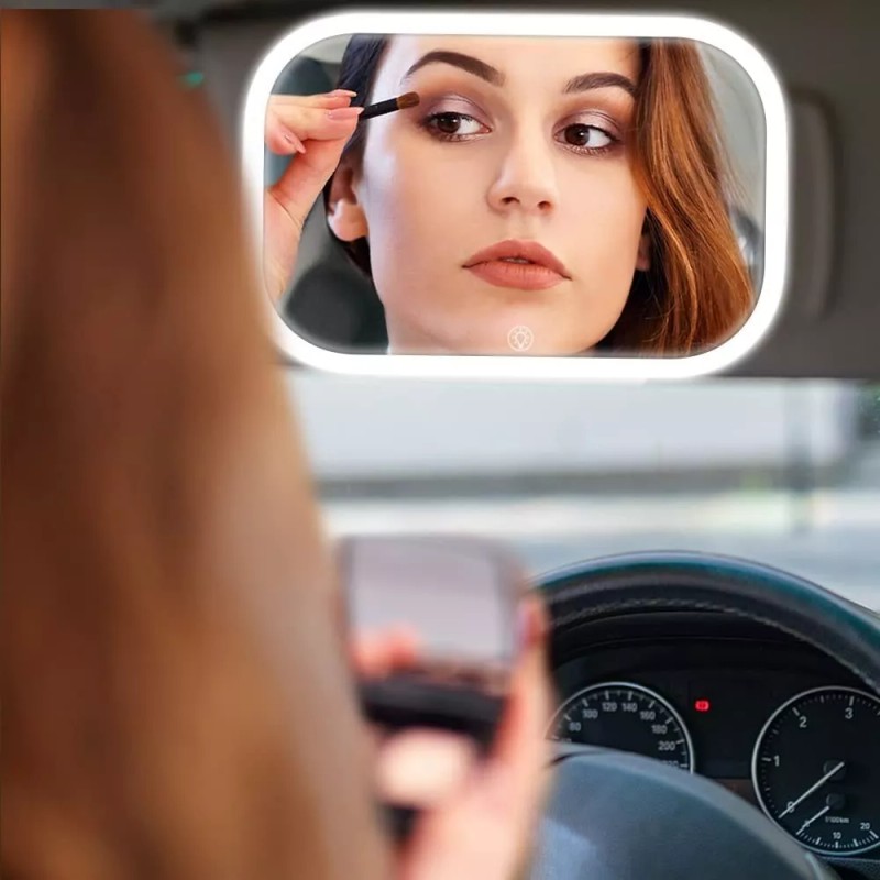 Emagie Espejo De Maquillaje Para Auto Con 3 Modos De