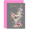 Congratulations Card for Women - Stylish Female Birthday Card -