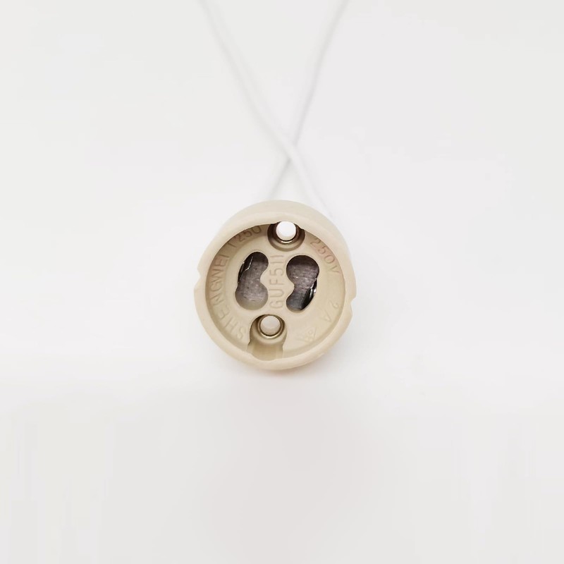 ECHENLED JX-970C GU10 Base Socket,Wire Connector Socket for GU10 Light