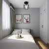 Semi Flush Mount Ceiling Light, 2 Pack Black Cage Ceiling