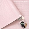 Fititem Pink Wallpaper Peel and Stick Crocodile Wallpaper 3D 78.7”×17.3”