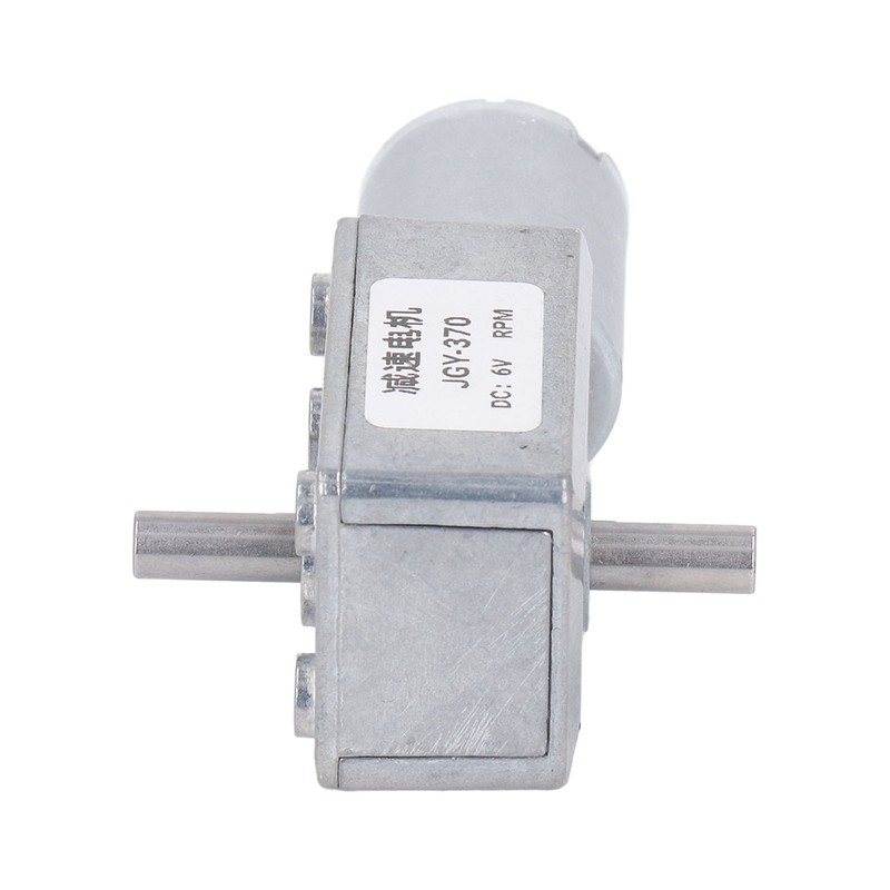 Double Shaft DC Gear Motor 25kg.cm 12mm Self Locking Reversible