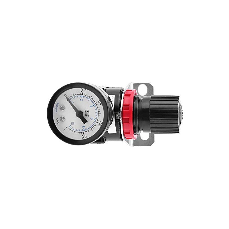 Pressure Regulator, Air Pressure Gauge Regulating Valve AR2000 Fittings Set,