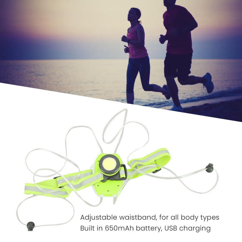 Wearable Night Light USB Charging Waterproof Warning Vest for Outdoor