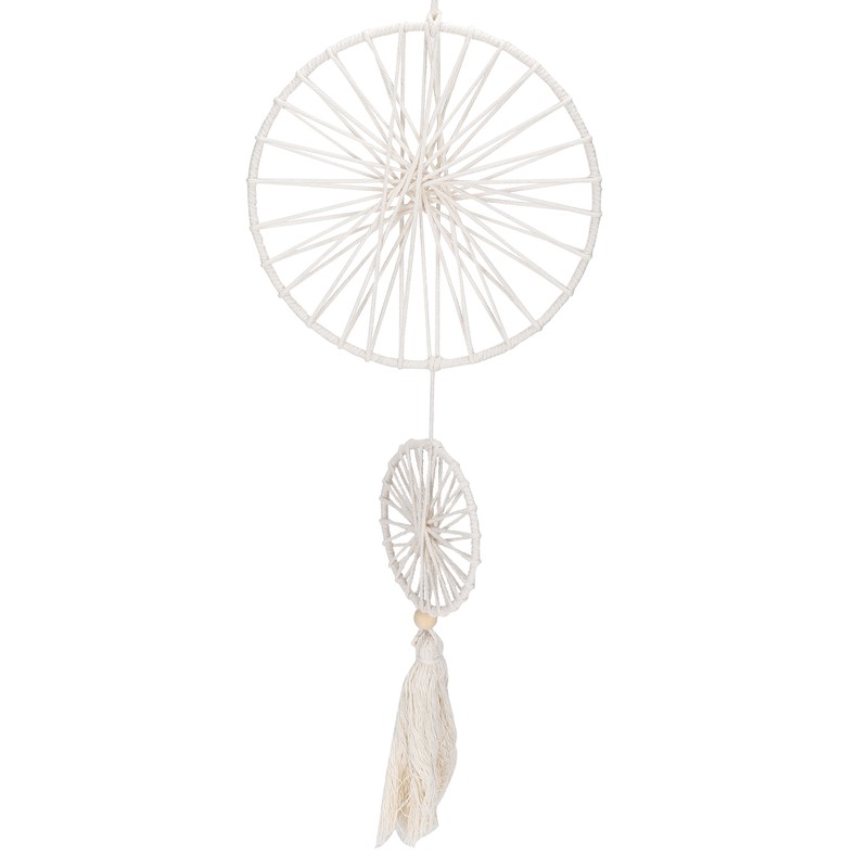 Double Ring Dreams Catcher Bohemian Style Decorations Wall Hand Made