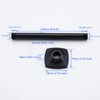SWHYGER 8 Inch Ceiling Mount Shower Arm and Flange,Straight Arm