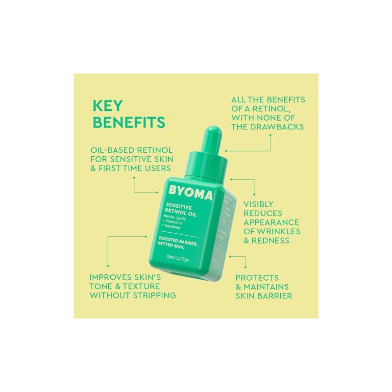 BYOMA Aceite de Retinol Sensible con Lípidos de Barrera, Vitamina