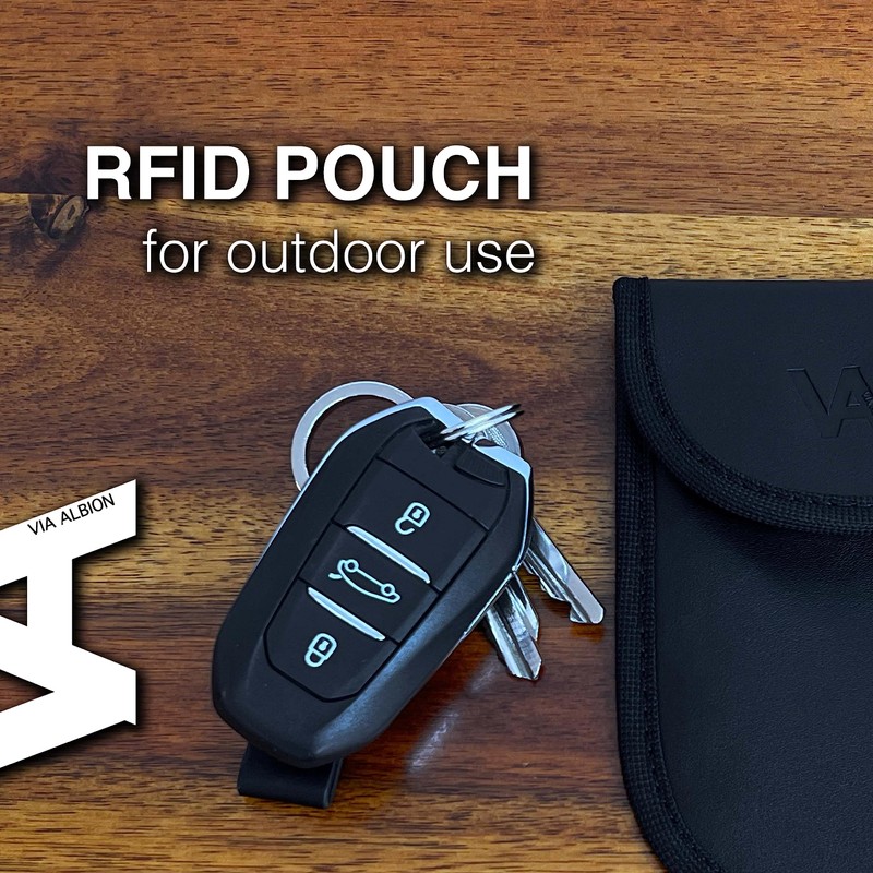 VIA ALBION® Anti-Theft Faraday Box & Pouch for Car Keys