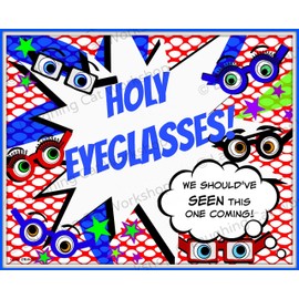 Eye doctor art, Optometrist art, Ophthalmologist art, Funny superhero print, Comic super hero art, Eyeglasses art, Eye glasses art, comic art, Glasses Wall Art