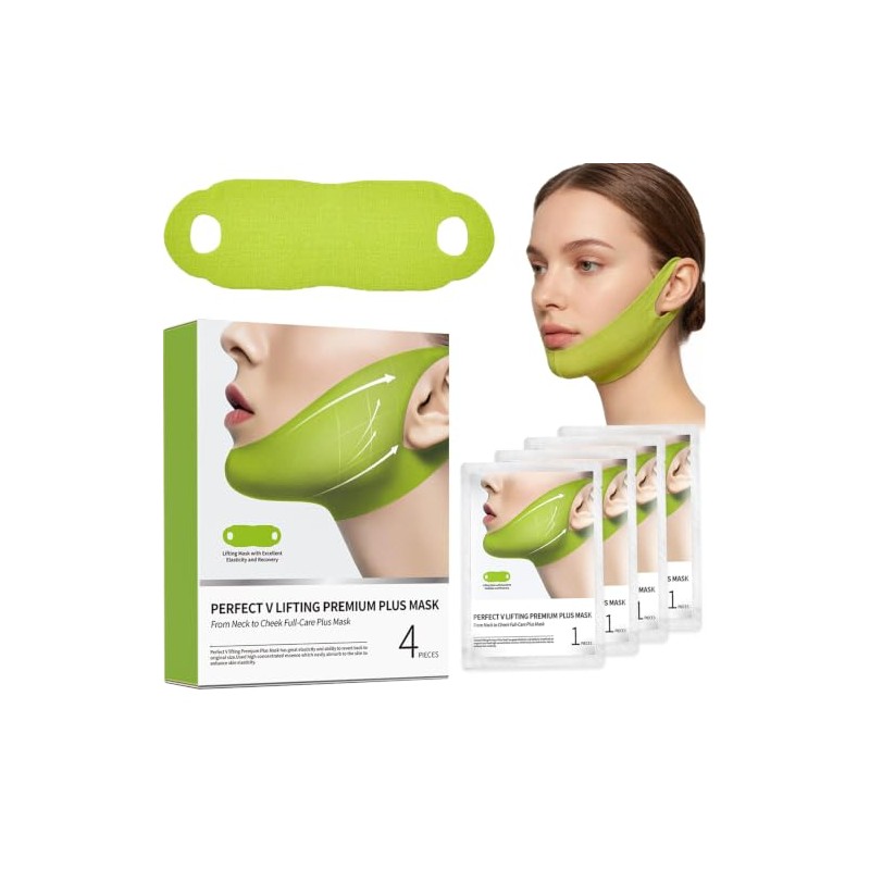 V-Line Lifting Collagen Mask Set for Double Chin Reduction