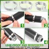 Duraaamo 50 Pcs 1" Irrigation Sprinkler Clamp Pinch Double Gripping
