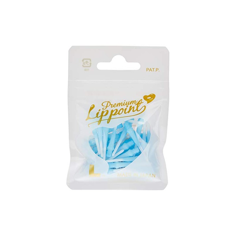 L STYLE Premium Lip Point Tips, Dyed Turquoise Blue, 30