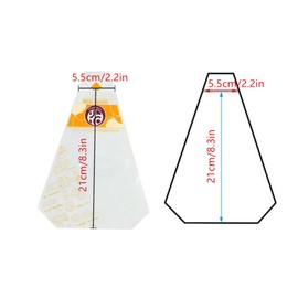 Plastic Sandwich Packaging Bags Transparent Sandwich Containers, Easy to Tear Clear Triangle Bakery Wrappers for Sandwiches (100 Pack)
