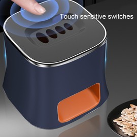 Automatic Sunflower Seeds Peeler, Sunflower Seed Opener, Automatic Melon Seed Peeling Machine, Travel Seed Opener, Sunflower Seed Cracker Machine for Nut Lovers (Blue)