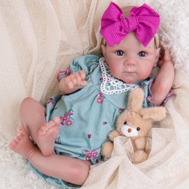 Aori Reborn Baby Dolls Realistic - Lifelike 20 Inches Newborn Baby Girl Doll That Look Real with Poseable Limbs and Feeding Kit Included, Nice Gift for Kids 3+