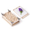 Aboofx Mini Flower Press Kit, 2.5"x4" Wooden Pocket Small Flowers