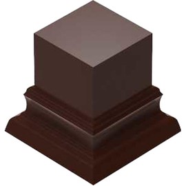 Greenstuff World GSWD-5804 Exhibition Stand, Square Pillar, 1.2 x 1.2 inches (3 x 3 cm), Hazelnut Brown, Hobby Accessory