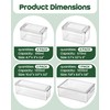 KEMETHY 11 Pack Refrigerator Organizers and Storage, Stackable Fridge Organizer
