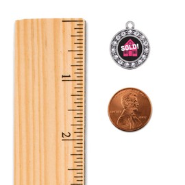 Inspired Silver - Real Estate Agent - Silver Memory Charm for Women - Circle Charm Jewelry Gift with Cubic Zirconia - Women's Charm for Bracelets