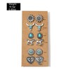 ALRNBY Western Earrings for Women 6 Pairs Earrings Set Turquoise