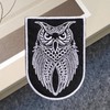 Owl Chevron 3D Embroidery Patch Tactical Hook and Loop Morale