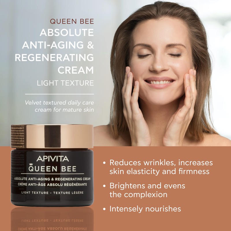 APIVITA Queen Bee Absolute Anti-Aging & Regenerating Cream Light Texture,