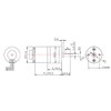 Motor de engranajes, codificador de 12V GM25-310 DC Motor de