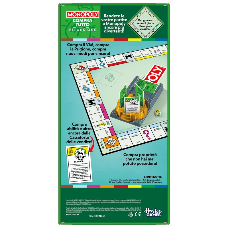 Monopoly, Expansion Buy Everything (Classic Monopoly Game is for Play)