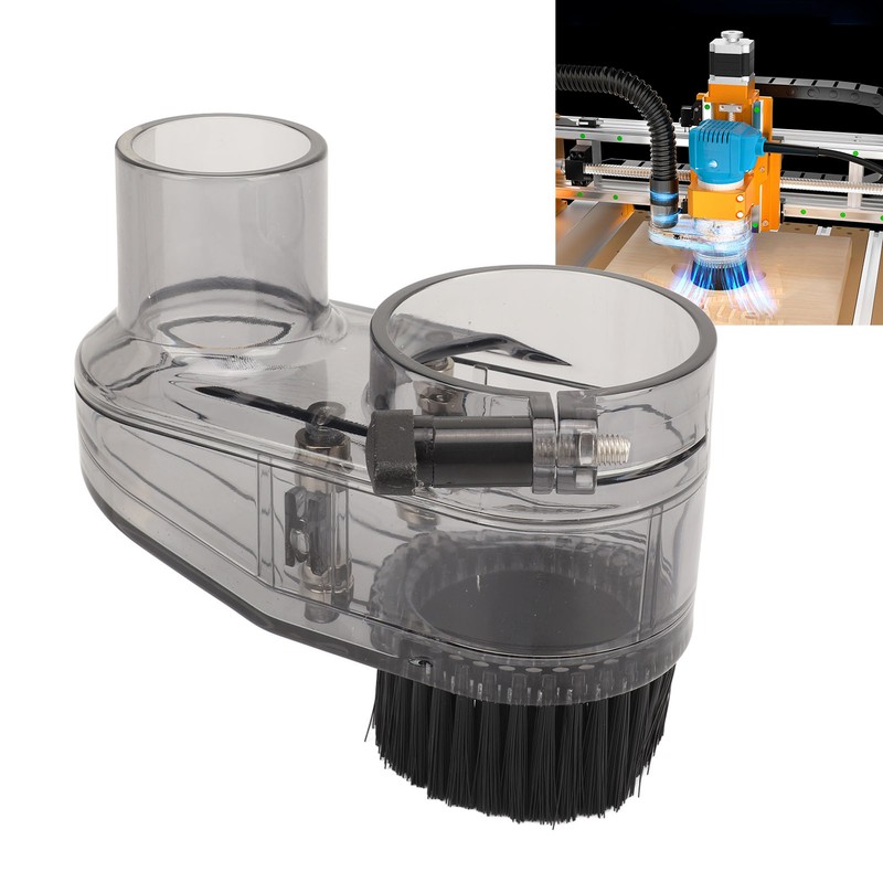 CNC Router Dust Shoe 52mm Diameter Clear CNC Dust Boot