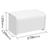 Linkidea Wall Mount Toothbrush Holder with Cover, Plastic Self Adhesive
