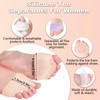 4 Pairs Silicone Toe Separators for Women & Men,Bunion Corrector
