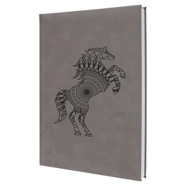 Freedom Horse Engraved Notebook Artistic Laser Engraved Journal Symbolizing Strength and Liberty Perfect Gift for Horse Lovers