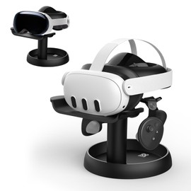 AMVR VR Stand for Quest 3/PICO 4/PS VR2 VR Headset Accessories, Stand for Quest/Quest 2 Compatible Headsets and Controllers