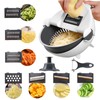 SANON Vegetable Cutter, 9-in-1 Manual Kitchen Vegetable Cutter, Vegetable Cutter