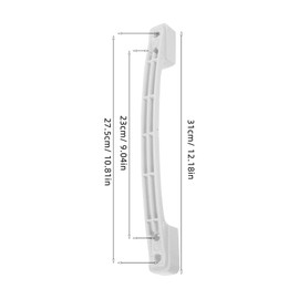 ABOOFAN Universal Plastic Freezer Door Handle Replacement Heavy Duty Refrigerator Handle Repair Part for Cabinets Sturdy Grip for Home and Commercial Use