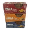 Annas Swedish Thins Assortment, Six 5.25oz boxes, 2 each of