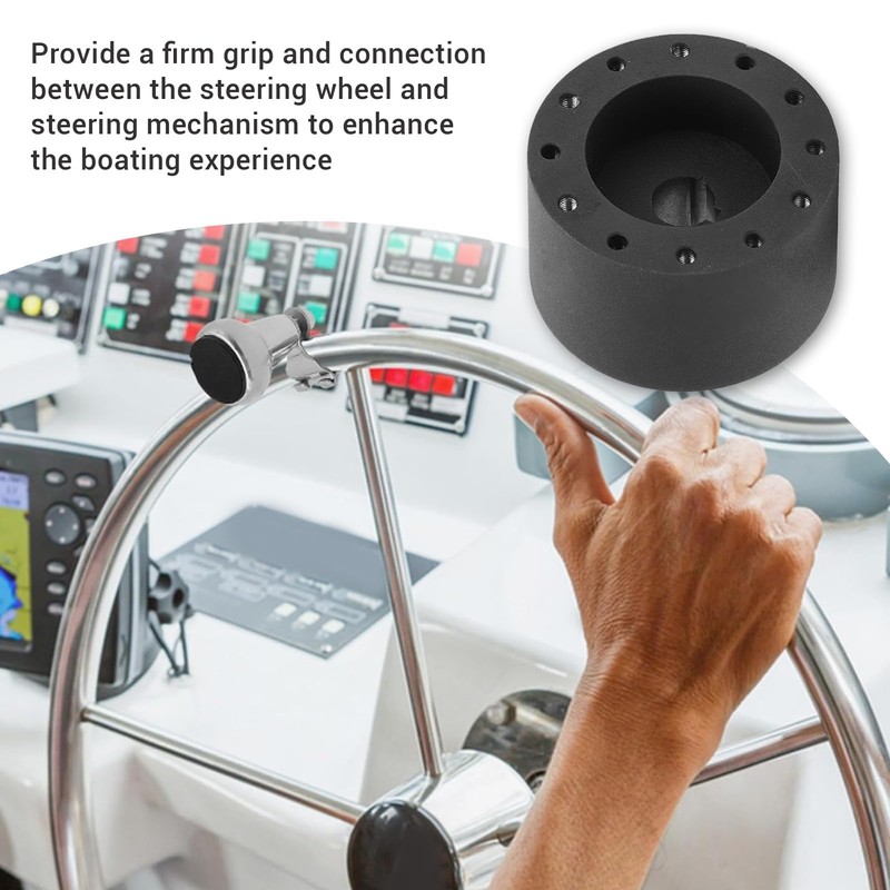 Boat Hub Adapter for Steering Wheel, 6 Hole Marine Adapter
