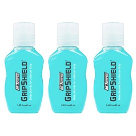 2Toms GripShield, Non-Sticky Grip Enhancer, Dry Grip Solution for Sweaty Hands, Tennis, Pickleball, Golf, Pole Dancing, and Gaming, 1.5 Ounces, 3 Bottles