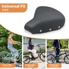 BOOSDEN Bicycle Saddle, Black, Studded Saddle, Soft, Large, Wide Bicycle