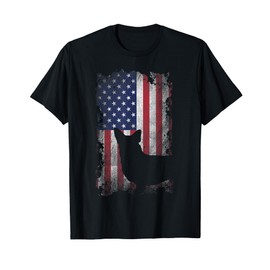 Patriotic Corgi American Flag USA Cute Cool Corgi Dog Lover Women Kids Men T-Shirt