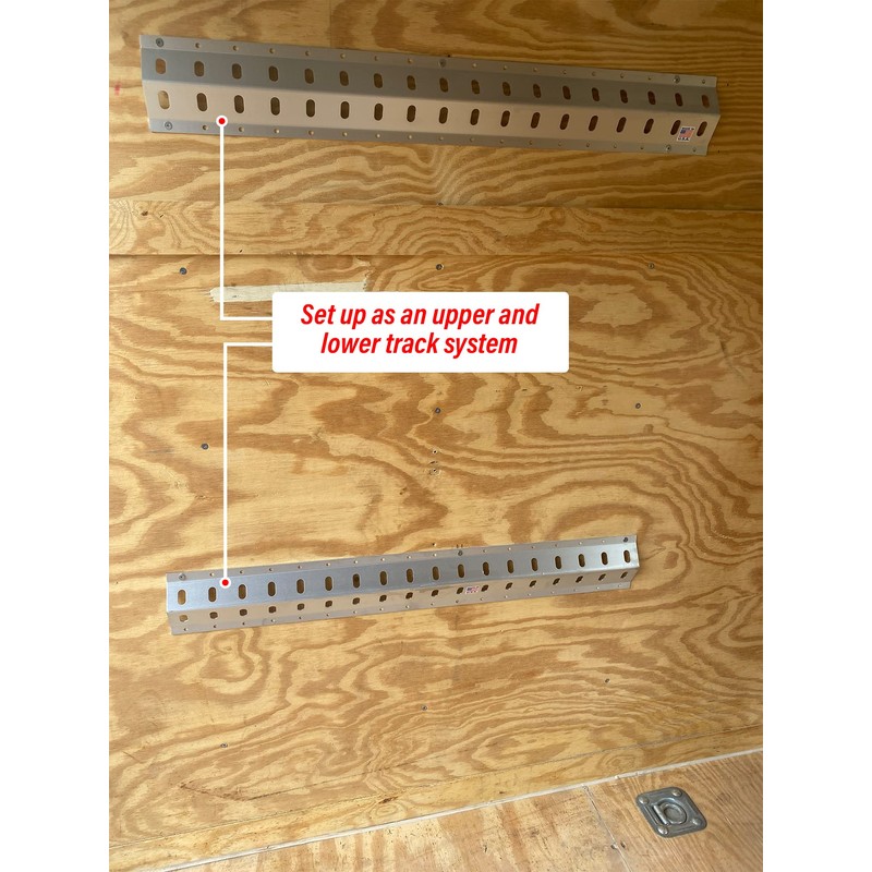 Pit Posse 72" Trailer Track Tie Down System Cargo Rail