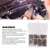 300Pcs M3 Hex Screws Nuts Set with Storage Box Uniform