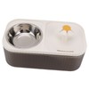 Cat Water Fountain Food Bowl High Capacity Quiet 2 In
