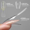 Nymora Sandwich Dual Nail Form - 240Pcs Transparent Top &